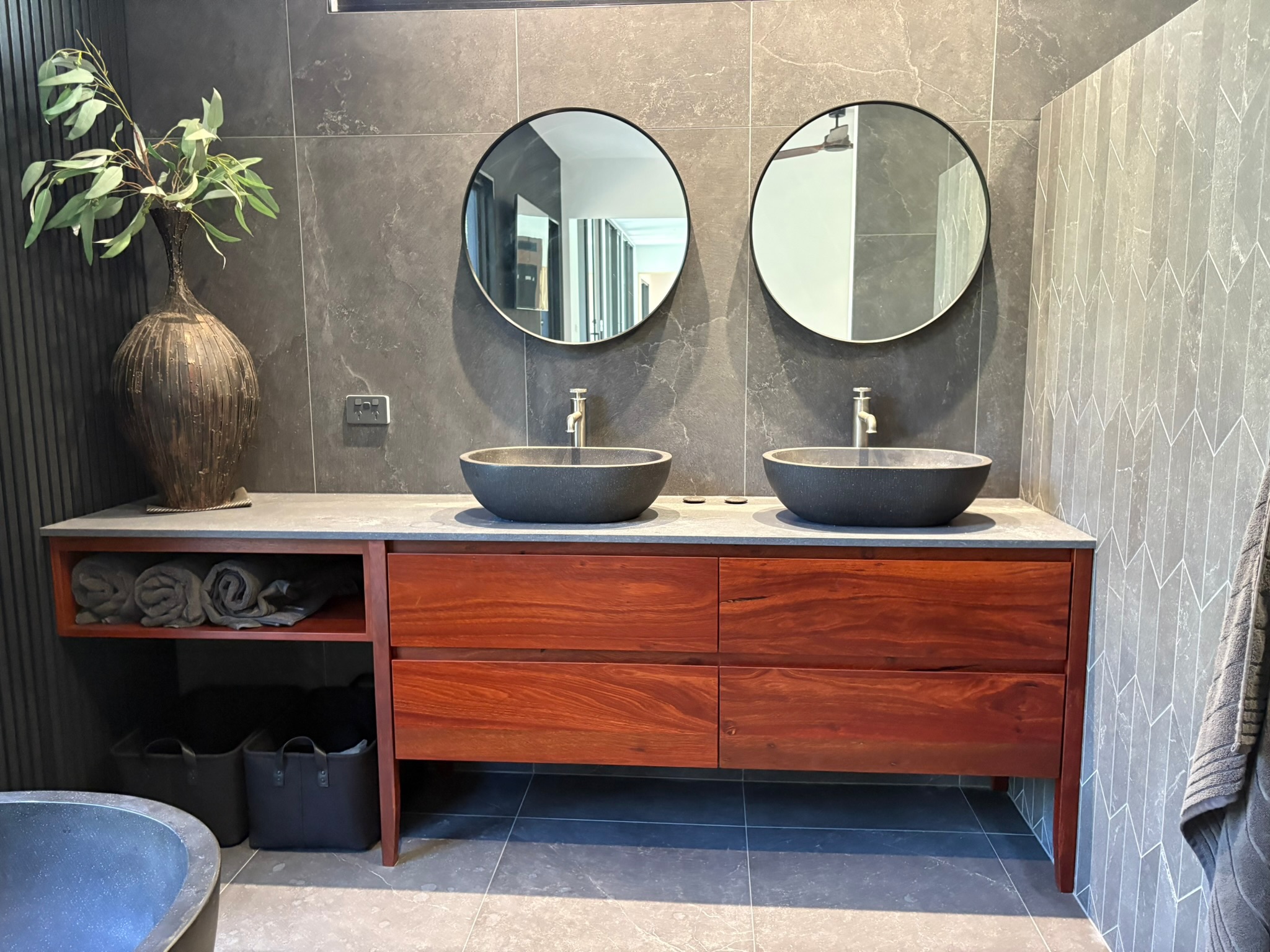 Furniture-style timber vanity